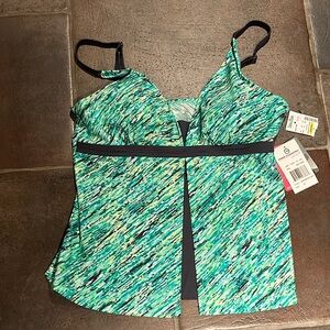 NWT Free Country inter changeables swim suit top Sz XL tankini